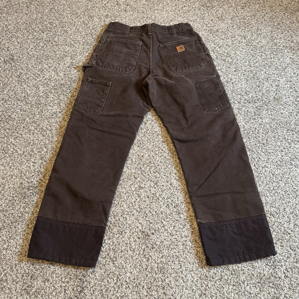 Vintage Carhartt B194 DKB Quilt-Lined Double Knee Duck Canvas Work Pants 32x32 - Picture 6 of 12